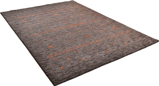 THEKO, Wollteppich, »Nebraska ZO89615«, THEKO, rechteckig, Höhe 12 mm, handgewebt, THEKO Wollteppich »Nebraska ZO89615«, rechteckig, 10 mm Höhe, Handweb-Teppich, reine Wolle, Gabbeh-Struktur, handgewebt