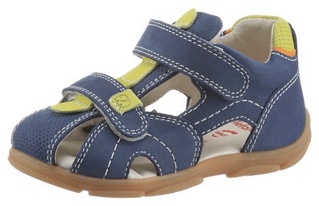 elefanten, elefanten Lauflern-Sandalen TERRA TOMMY mit Zehenschutz in marine in Gr. 20, ELEFANTEN Sandale »Terry Tommy WMS: mittel«, Sandale, Klettschuh, Babyschuh mit Lederinnensohle