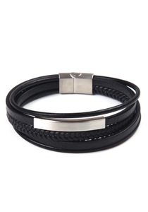 J.Jayz, J.Jayz Armband »im sportlich-eleganten Stil, mehrreihig«, Firetti Armband »stylisches Design im sportlich-eleganten Stil, mehrreihig«