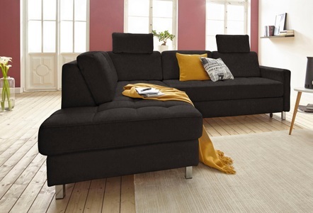 SIT&MORE, sit&more Ecksofa, sit&more Ecksofa »Pablo L-Form«, wahlweise mit Bettfunktion
