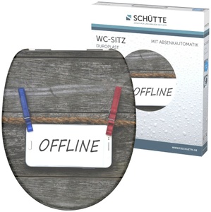SCHÜTTE, SCHÜTTE WC-Sitz »Offline«, mit Absenkautomatik, Schütte WC-Sitz »Offline«, Duroplast, mit Absenkautomatik