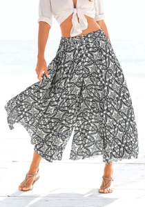 Lascana, LASCANA Hosenrock, LASCANA Hosenrock, mit Alloverdruck, Culotte, extraweites Bein
