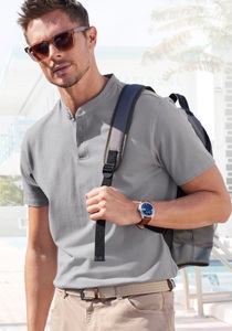 John Devin Poloshirt »mit Stehkragen,« Regular-Fit, aus Baumwoll-Piqué