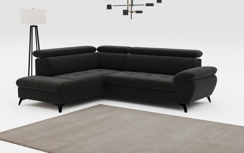 COTTA Ecksofa »Hudson L-Form«, mit Kopfteilverstellung, wahlweise mit Bettfunktion & Bettkasten