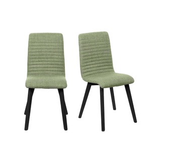 Home affaire 4-Fussstuhl »Arosa Esszimmerstuhl, Polsterstuhl, Küchenstuhl, Speisestuhl, Essstuhl«, (Set), 2 St., Chenille, 2er-Set, Beine aus Massivholz Eiche oder Buche, mit gestepptem Stoff