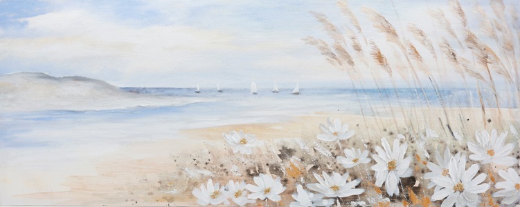Bönninghoff, Bönninghoff Ölgemälde, Strand, (1 St.), jedes Bild ein Unikat, Bönninghoff Ölgemälde, Strand, (1 St.), jedes Bild ein Unikat, BxH: 120x40 cm