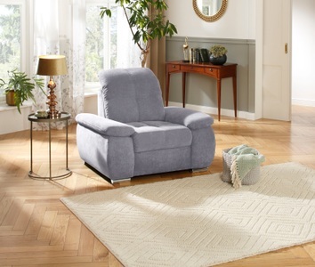 DELAVITA, DELAVITA Sessel »Lotus Luxus«, mit besonders hohem Sitzkomfort, belastbar bis ca.140 kg, wahlweise mit oder ohne Kopfteilverstellung, 