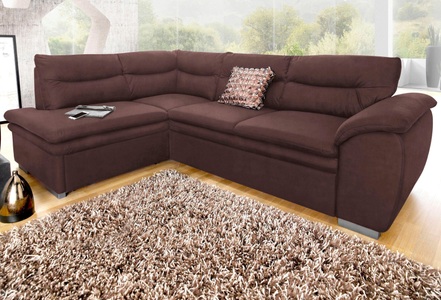 Cotta, COTTA Ecksofa, wahlweise mit Bettfunktion und Bettkasten, COTTA Ecksofa »Leandra L-Form«, wahlweise mit Bettfunktion und Bettkasten