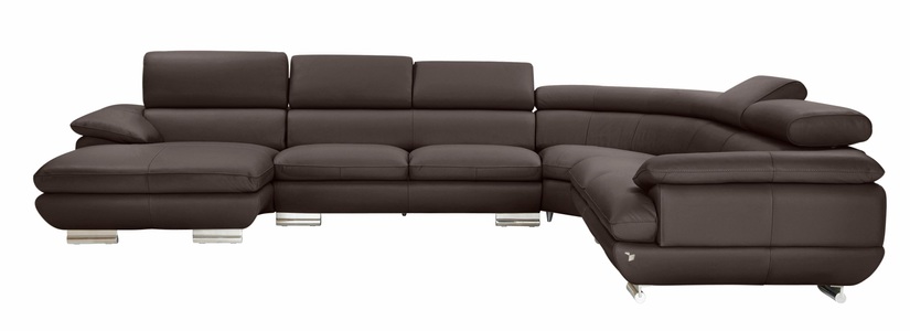 CALIA ITALIA, CALIA ITALIA Wohnlandschaft »Magic«, in 2 Lederqualitäten, CALIA ITALIA Wohnlandschaft »Magic, italienisches Sofa zum Träumen, erstklassiger Sitzkomfort«, verstellbaren Kopfstützen zum Relaxen, in 2 Lederqualitäten, U-Form