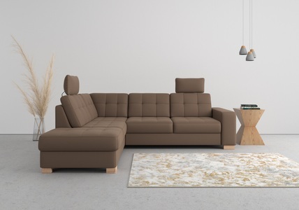 SIT&MORE, sit&more Ecksofa, wahlweise mit Bettfunktion und Bettkasten, sit&more Ecksofa »Quincy L-Form«, wahlweise mit Bettfunktion und Bettkasten