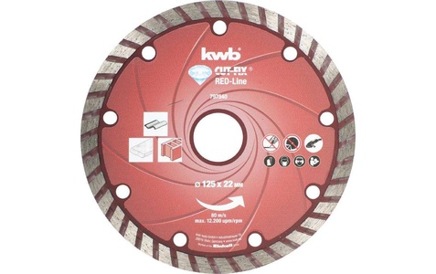 kwb, kwb Trennscheibe Red-Line Diamant 125mm, kwb Trennscheibe Red-Line Diamant 125 mm