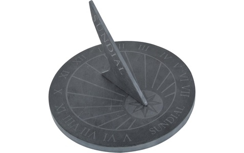undefined, Standuhr »Design Sonnenuhr rund«, esschert design Standuhr »Esschert Design rund«