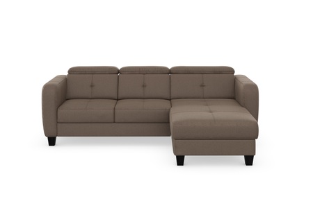 sit&more Ecksofa »Bellucci«, inklusive Kopfteilverstellung und Federkern, wahlweise mit Bettfunktion und Bettkasten