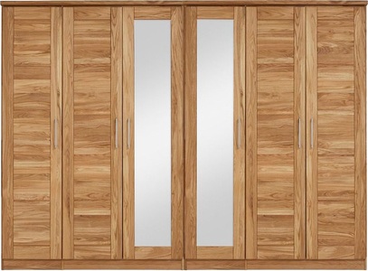 PREMIUM COLLECTION BY HOME AFFAIRE, Premium collection by Home affaire Drehtürenschrank »Tommy«, aus massiver Wildeiche, in unterschiedlichen Schrankbreiten erhältlich, Home affaire Drehtürenschrank »Tommy«, aus massiver Wildeiche, in unterschiedlichen Schrankbreiten erhältlich