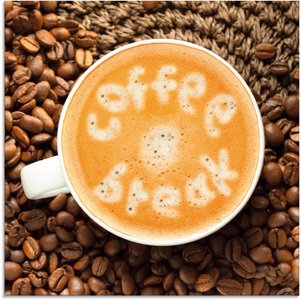 Artland Glasbild »Kaffeepause«