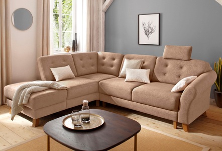 HOME AFFAIRE, Home affaire Ecksofa »Trondheim«, mit Federkern, Home affaire Ecksofa »Trondheim L-Form«, mit Federkern