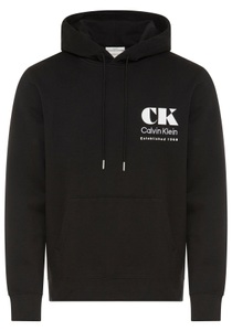 Calvin Klein Jeans Kapuzensweatshirt, grosser Rückendruck, Regular Fit, reine Baumwolle