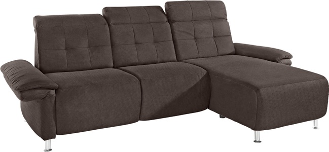 PLACES OF STYLE, Places of Style Ecksofa »Manhattan«, 2 Sitze mit elektrischer Relaxfunktion, verstellbare Armlehnen, Home affaire Ecksofa »Manhattan L-Form« 2 Sitze mit elektrischer Relaxfunktion, verstellbare Armlehnen