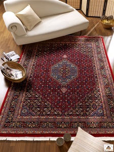 OCI Die Teppichmarke, Wollteppich, »Himla Bidjar«, OCI DIE TEPPICHMARKE, rechteckig, Höhe 20 mm, manuell geknüpft, OCI DIE TEPPICHMARKE Orientteppich »HIMLA BIDJAR«, rechteckig, 20 mm Höhe, hochwertig, von Hand geknüpft, mit Fransen, Wohnzimmer