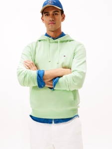 Tommy Hilfiger, Tommy Hilfiger Hoodie "ESSENTIAL TERRY", mit Tunnelzug und Flag-Stickerei