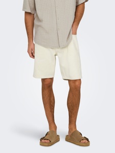 ONLY & SONS Shorts »ONSEDGE ECRU 2044 PIM DNM SHORTS«