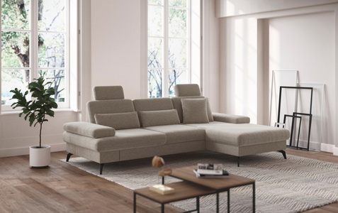 sit&more Ecksofa »Morris L-Form inkl. Sitztiefenverstellung«, wahlweise mit Bettfunktion, Bettkasten und Armteilverstellung