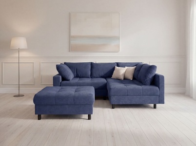 COLLECTION AB, COLLECTION AB Ecksofa "Antonia L-Form, B: 215 cm" Ecksofa, Rückenkissen, ottomane beidseitig montierbar, Bonnelfederkern