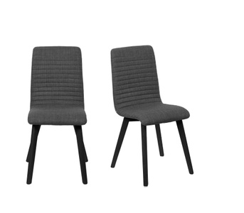 Home affaire 4-Fussstuhl »Arosa Esszimmerstuhl, Polsterstuhl, Küchenstuhl, Speisestuhl, Essstuhl«, (Set), 2 St., Chenille, 2er-Set, Beine aus Massivholz Eiche oder Buche, mit gestepptem Stoff