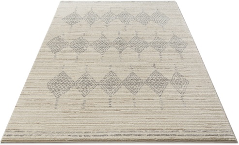 GINO FALCONE, Gino Falcone Teppich »Durlesti 4925«, rechteckig, Kurzflor, modernes Rauten Design, Boho, Wohnzimmer, Esszimmer, Gino Falcone Teppich »Durlesti 4925«, rechteckig, 13 mm Höhe, Kurzflor, modernes Rauten Design, Boho, Wohnzimmer, Esszimmer