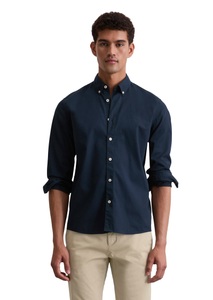 Marc O'Polo Langarmhemd, regular fit aus Bio-Baumwolle, Button-down-Kragen, mit Struktur