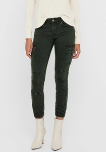 ONLY, Skinny-Hose, Cargo-Optik, Länge 32, Only - Cargohose, Regular Fit, für Damen, Olivegrün, Größe W36