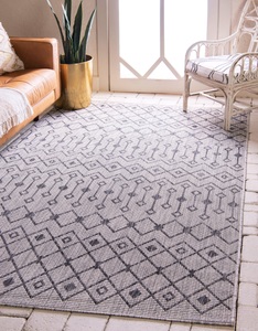 Myflair Möbel & Accessoires, Myflair Möbel & Accessoires Teppich »Outdoor Crosses«, rechteckig, 4 mm Höhe, In- und Outdoor geeignet, ideal im Wohnzimmer & Schlafzimmer, Myflair Möbel & Accessoires Teppich »Outdoor Crosses Lagerräumung«, rechteckig, 4 mm Höhe, Flachgewebe, Rauten Muster, In- und Outdoor geeignet
