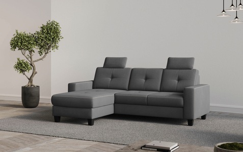 Places of Style Ecksofa »Varese«, wahlweise mit Bettfunktion und Bettkasten