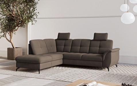 sit&more Ecksofa »Zora L-Form«, wahlweise mit Bettfunktion und Bettkasten