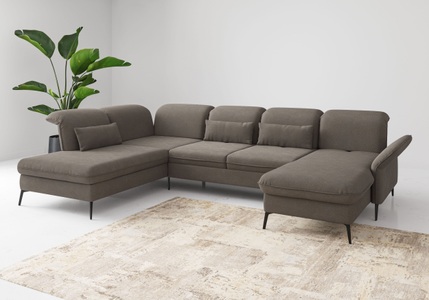sit&more Wohnlandschaft »Emely«, wahlweise mit Bettfunktion,Bettkasten,Kopf- & Armteilverstellung