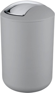 Wenko, WENKO Kosmetikeimer BRASIL, Wenko Kosmetikeimer Brasil Grau | 31 × 31 × 19.5 cm | 6.5 l