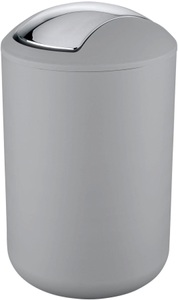 Wenko, WENKO Kosmetikeimer BRASIL, Wenko Kosmetikeimer Brasil Grau | 31 × 31 × 19.5 cm | 6.5 l