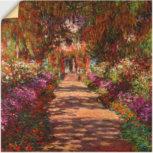 Artland, Artland Wandbild »Weg in Monets Garten in Giverny. 1902«, Artland Wandbild »Weg in Monets Garten in Giverny. 1902«, Garten, (1 St.), als Alubild, Outdoorbild, Leinwandbild, Poster, Wandaufkleber