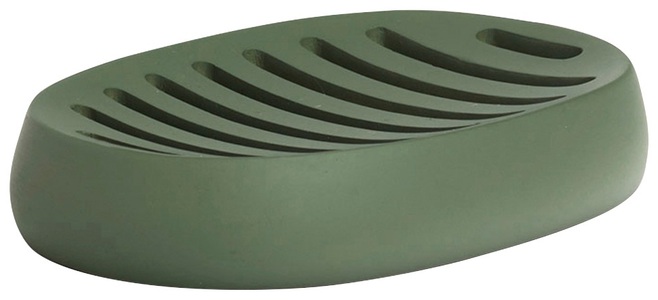Zeller, Zeller - Seifenschale 'Modern', Polyresin, salbeigrün, ZPR 18897 Seifenablage Olive grün