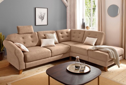 HOME AFFAIRE, Home affaire Ecksofa »Trondheim«, mit Federkern, Home affaire Ecksofa »Trondheim L-Form«, mit Federkern