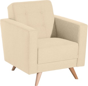 MAX WINZER, Max Winzer® Sessel »Julius«, Max Winzer® Sessel »Julius, Loungesessel«, mit Knopfheftung