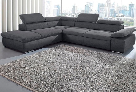 SIT&MORE, sit&more Ecksofa, sit&more Ecksofa »Valentine L-Form, B: 272 cm« mit Arm- & Kopfteilverstellung, optional mit Bettfunktion