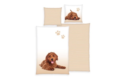 Herding Kinderbettwäsche »YC Hunde, 65/100+160/210 cm«