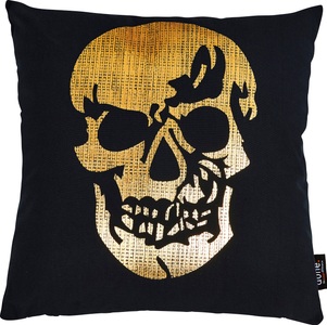 done.® Dekokissen »Stone Skull«, (1 St.), mit Totenkopf-Applikation