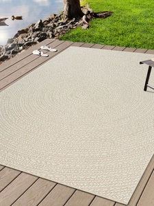 the carpet Teppich »Kansas«, rechteckig, 1 mm Höhe, moderner robuster In und Outdoor Teppich Jute Look