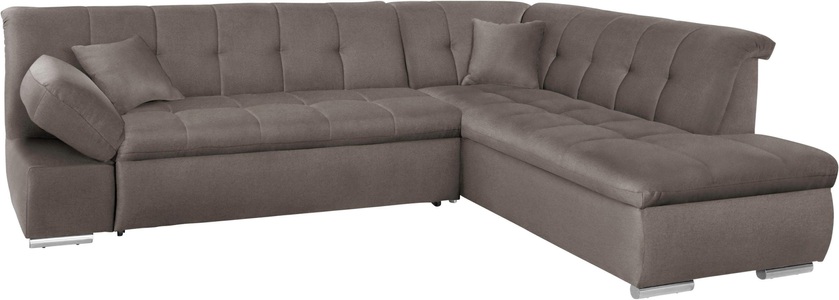 DOMO collection, DOMO collection Ecksofa, DOMO collection Ecksofa »Mona L-Form bequem und komfortabel, Breite 271cm, L-Form« wahlweise mit Bett- und Armlehnfunktion