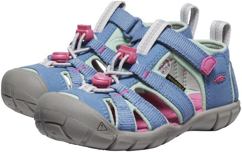 Keen, Wanderschuhe 1028841 Unisex Blau 31, KEEN Kids C Seacamp II CNX Trekkingsandalen unisex, coronet blue/hot pink, Grösse: 31