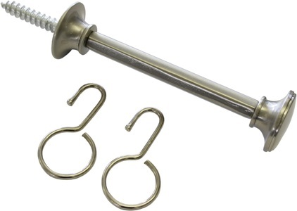 Gardinia, Raffhalter »Schalhalter (Raffhalter)«, GARDINIA, passend für Gardinen Vorhänge Scheibengardinen, GARDINIA Raffhalter »Schalhalter mit Haken«, (1 St.), Schal/Raffhalter für Stoffe