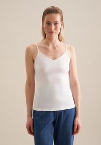 Seidensticker, seidensticker Shirttop »Schwarze Rose«, Ohne Arm V-Neck Uni, seidensticker Shirttop »Schwarze Rose«, Ohne Arm V-Neck Uni