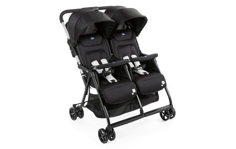 CHICCO, Chicco Geschwisterwagen Ohlala, CHICCO® Zwillings-Kinderwagen OHlalà Twin black night